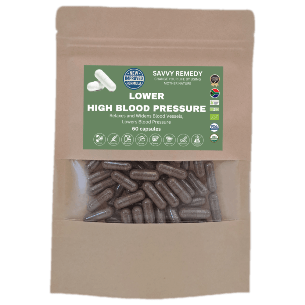 Savvy Remedy Lower High Blood Pressure Pouch Front Savvy Remedy Lower High Blood Pressure Pouch Front