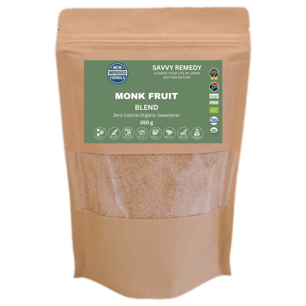 Savvy Remedy Monk Fruit Blend Pouch Front