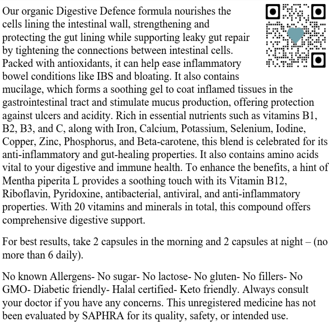 Therapeutiq Digestive Defence 120 capsules